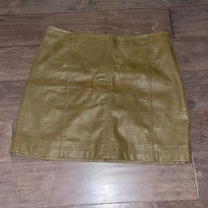 FREE PEOPLE Leather skirt